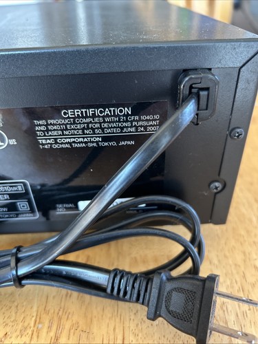 TEAC PD-D2610 5 Disc Carousel CD Changer NO REMOTE Pre-Owned - Picture 15 of 17