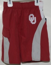 Pro Edge Collegiate Licensed University Of Oklahoma Boys 6 7 Swim Trunks