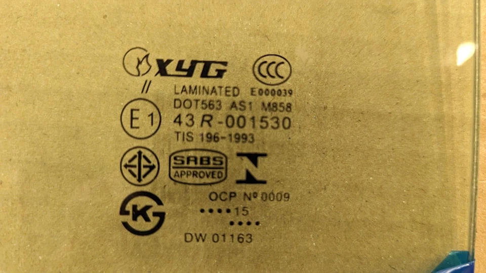 26- DW01163 Kenworth vidro para-brisa T600 T800 T370 W900 curvo DW1163 RH novo - Imagem 4 de 4