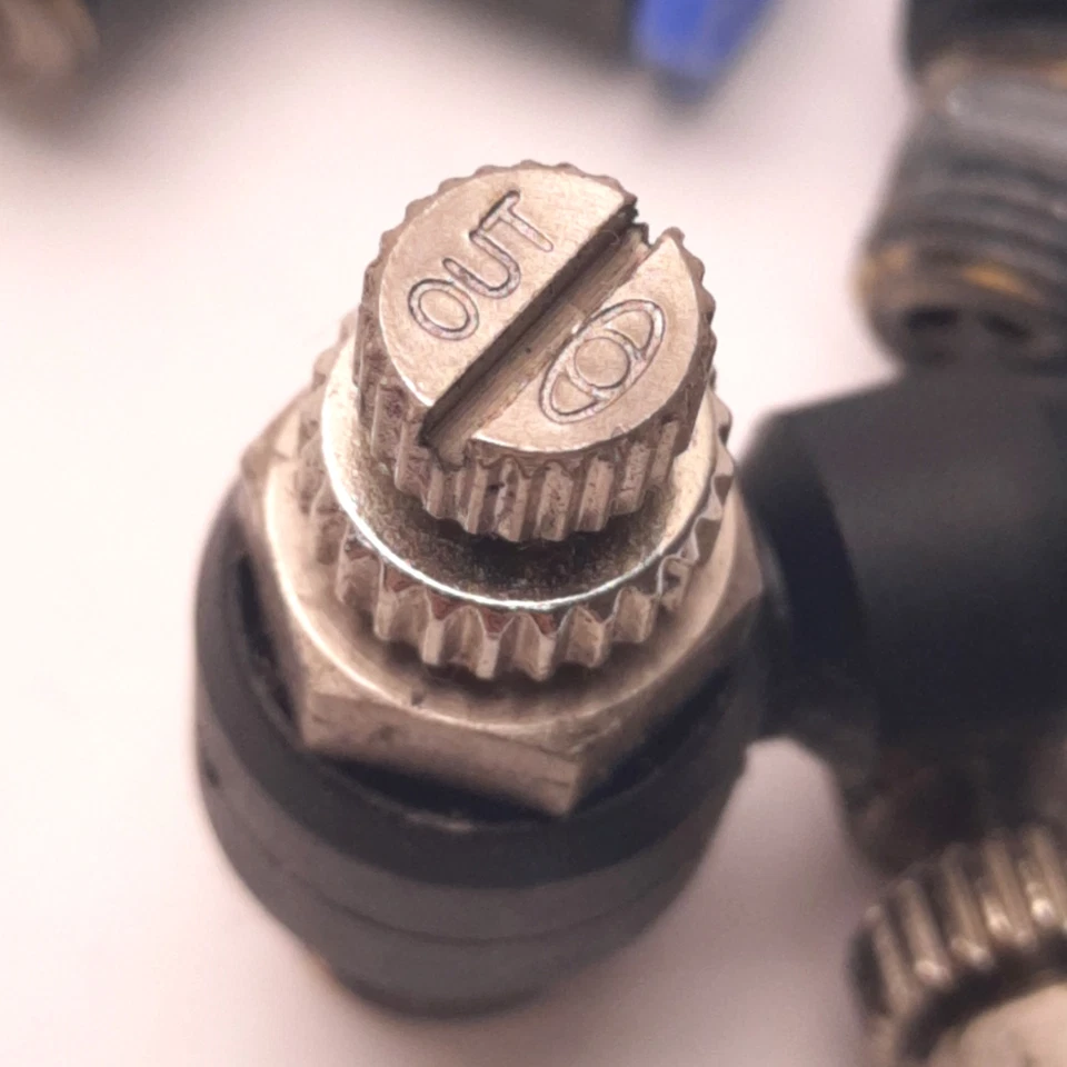 Lot of 4 SPC NSE 5/32-N01U-O EPNI Speed Controller Elbow 1/8" NPT to 5/32" Tube - Image 3 of 4