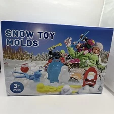 Winter Snow Toy Molds Tool Kit for Kids Outdoor Sand Molds Beach Toys 8 Piece