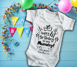 1st birthday baby grow