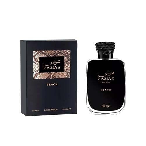香水(男性用) Rasasi Hawas Black Hawas Black by Rasasi 100ml Spray - Free Express Shipping SEALED