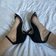 WOMENS LADIES HIGH HEEL CUFF ANKLE STRAP STILETTO SHOES SANDALS SIZE