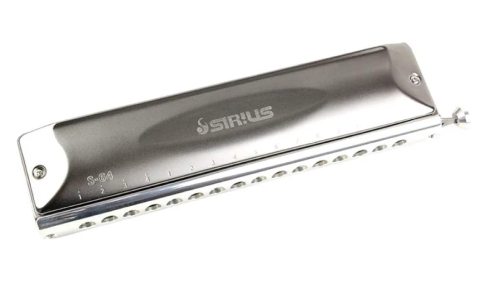 SUZUKI Sirius S-64C хроматическая губная гармоника 16 отверстий 64 звуки ключ C совершенно новый  - Изображение 3 из 4