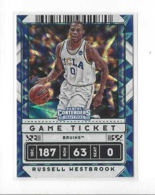 2020-21 Contenders Draft Game Ticket Green Explosion Russell Westbrook Nuggets