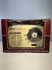 Hard Rock Cafe Studebaker AM/FM TV1/TV2 Portable Radio New in Box