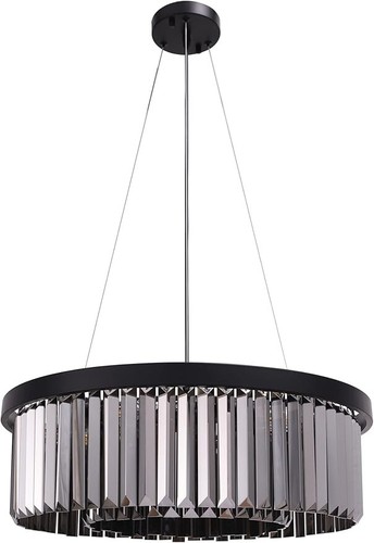 Lampadario cristallo per foyer sala da pranzo 6 luci moderno vintage sospensione - Foto 5 di 8