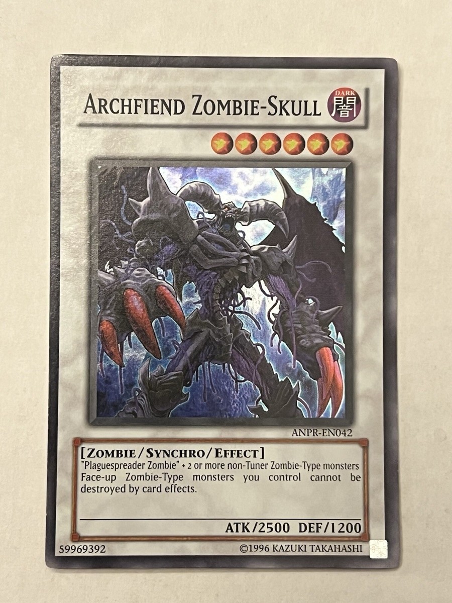 Yugioh Archfiend Zombie - Skull ANPR-EN042 Unlimited Super Rare LP