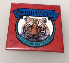 Smartware Office Suite Word Processor Modem Computer Vintage Button Pin Pinback