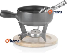 Kela Cheese Fondue - Set Country Brown/Black 22 X 20 Cm Pcs Ceramic Persons Fuel