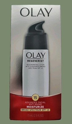NEW Olay Regenerist Face Lotion w/ Sunscreen SPF 15 75ml Exp 3/27 Anti Aging