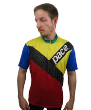 Vintage 90s PACE USA Cycling Jersey Mens L/XL โ Made in USA Rare Retro BMX MTB