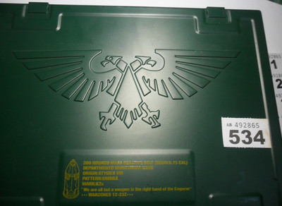 Warhammer 40k Imperial Guard Limited Ammo Box Bolter Metall Astra Militarum W534