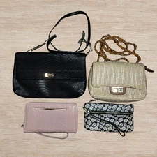 Lot of 4 Assorted Purses Wristlets Bags Mixed Brands Excellent Condition