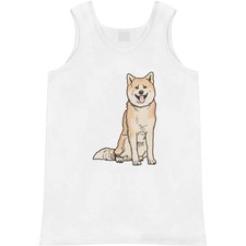 'Akita Inu Sitting Dog' Adult Vest / Tank Top AV057469 