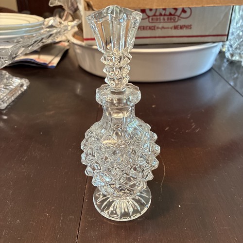 Diamond Cut Glass, Cologne, Perfume Bottle