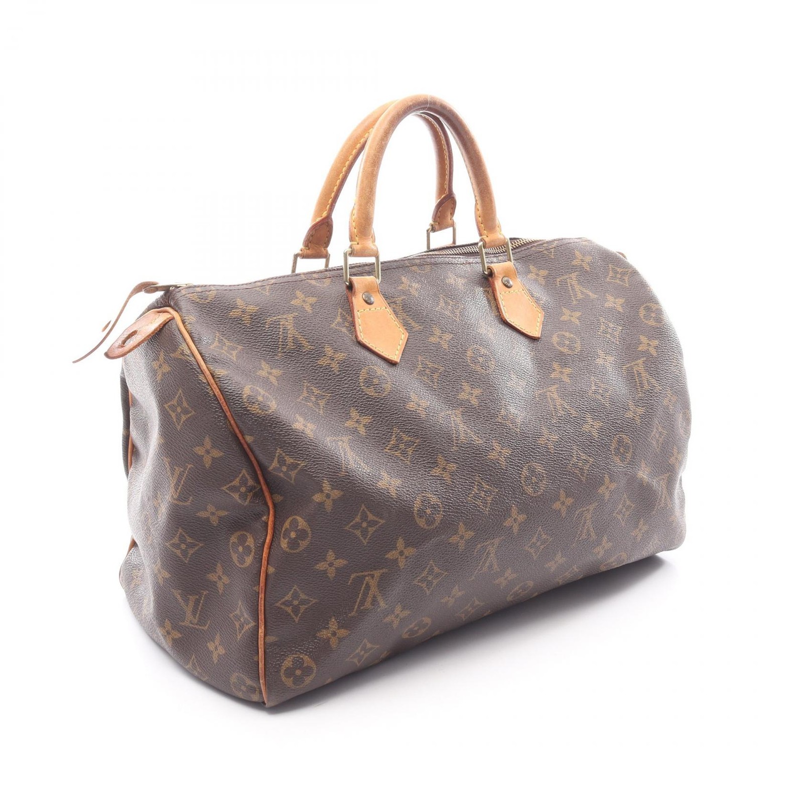 LOUIS VUITTON Speedy 35 Handbag M41524 Monogram canvas leather Brown Used Women thumbnail 2