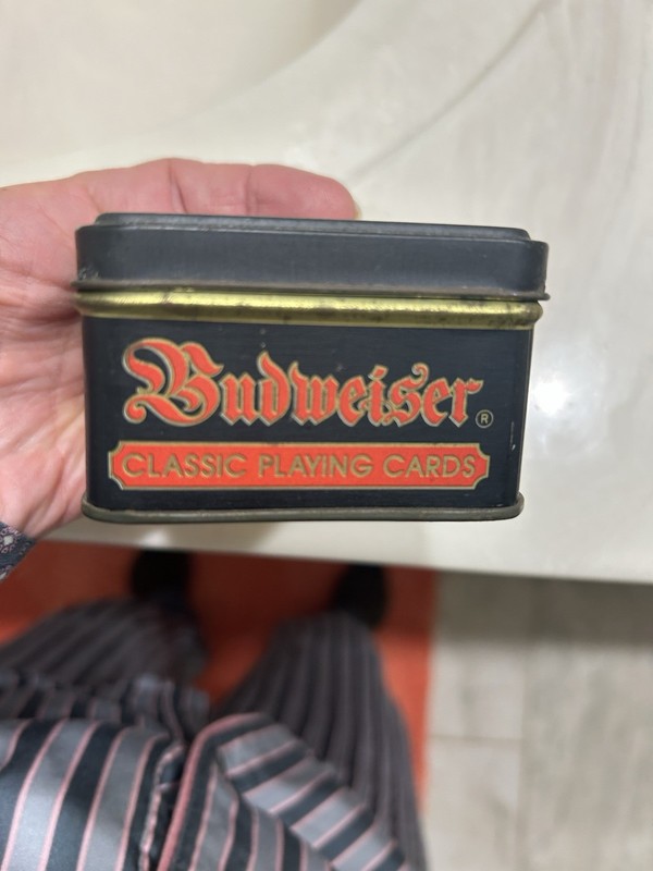 Anhauser Busch Playing Cards In Tin - New Vintage 