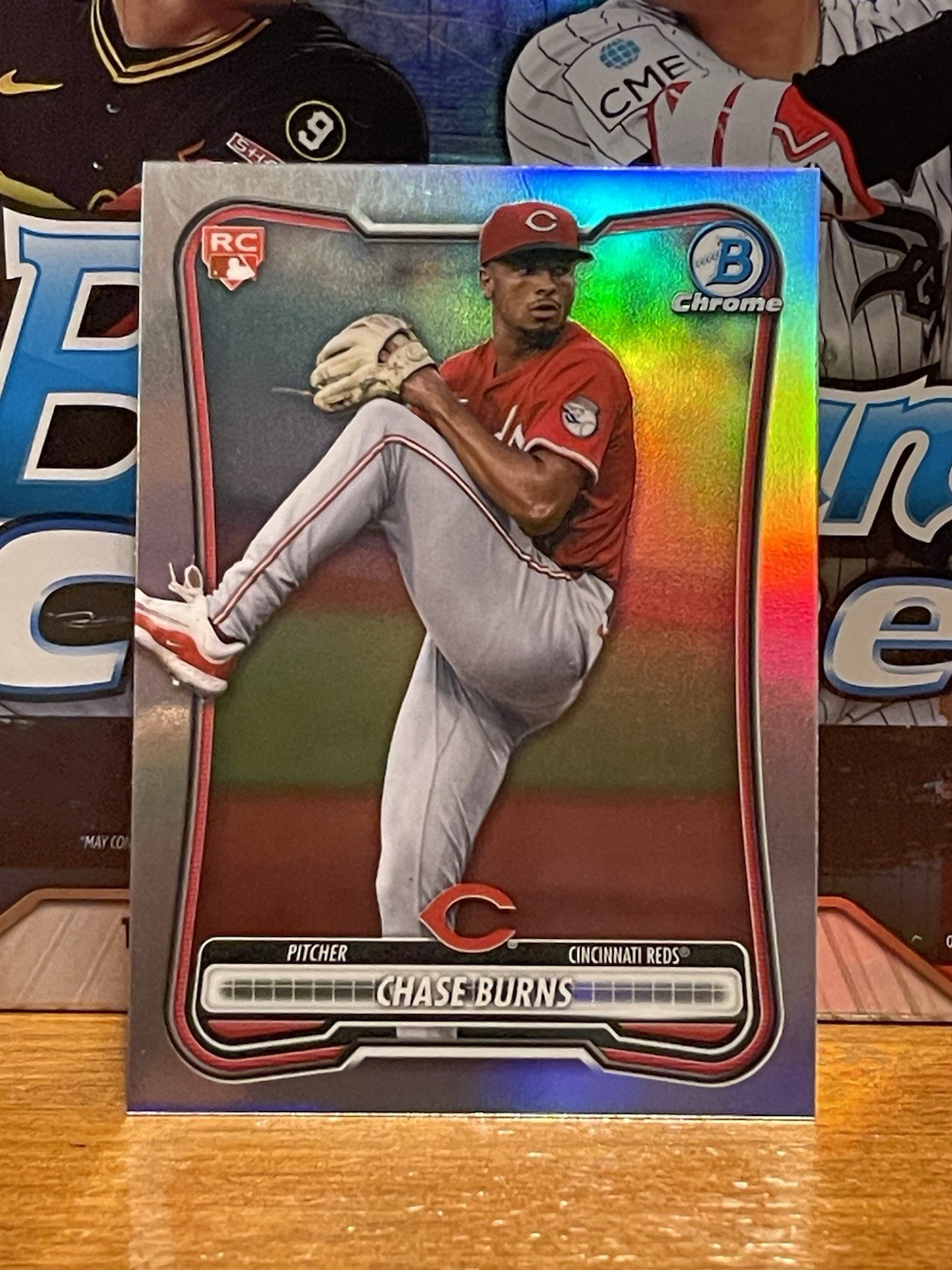 2026 Bowman Chrome - Chase Burns #27 SP Red Rookie RC Refractor (RC)