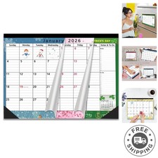 2026-2027 Magnetic Schedule Planner: 17x12 Inches, Holiday-Themed Monthly Design