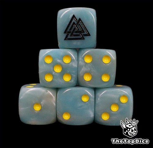 Norse viking dice set for fantasy football tabletop miniatures battle board game - Picture 4 of 9