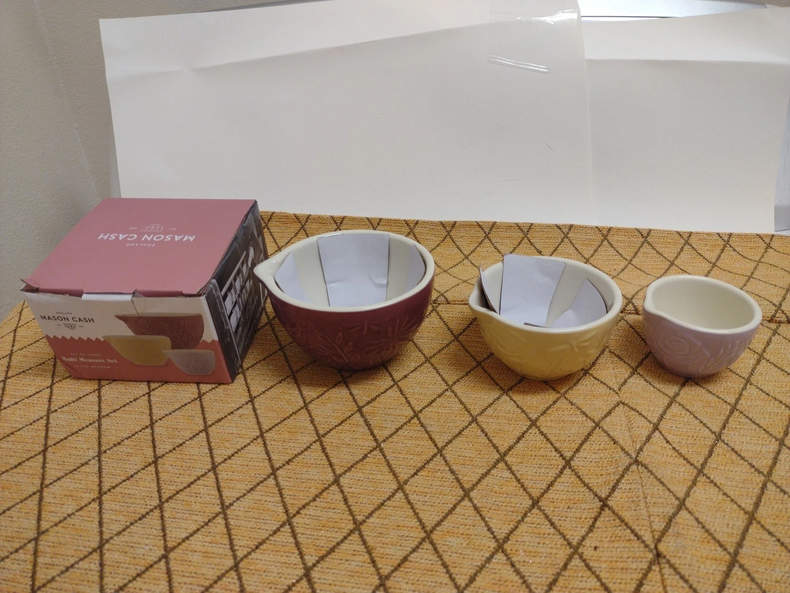 Mason Cash Measuring Cups Berry 1/4 Cup Yellow 1/2 Cup Lilac 1 Cup New In Box
Opens in a new window