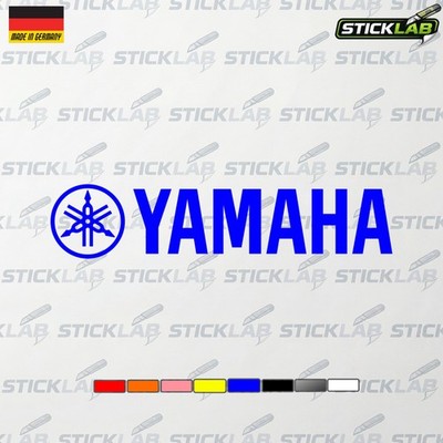 Yamaha Aufkleber Schriftzug Schwar z Motorrad Auto Helm Sticker Vinyl Wetterfest