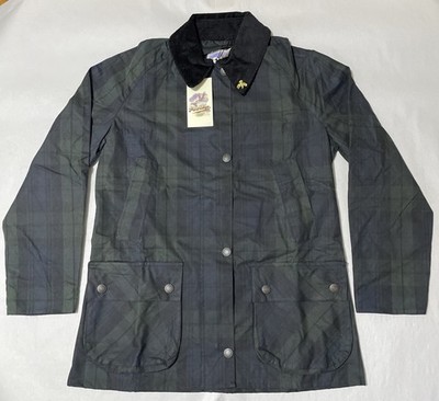 John Partridge Plaid Wax Cotton Landowner Jacket Women Size XS England NWT $295