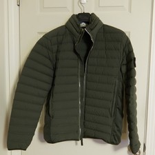 Stone Island Loom Woven Puffer Jacket Small (Green)