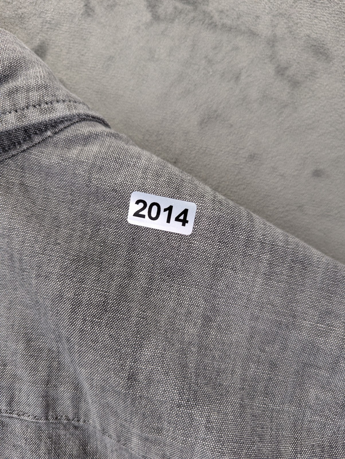 Levi's Two Tone Shirt Men's Size Medium Single Pocket Cotton Grey Charcoal image 10