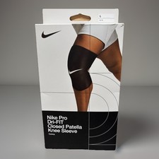 Nike Pro Dri-FIT Closed Patella Knee Sleeve SIZE L NEW Compression FREE SHIPPING