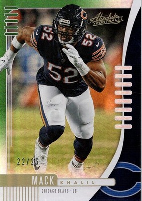 2019 Absolute Spectrum Green #65 Khalil Mack /25 - FB