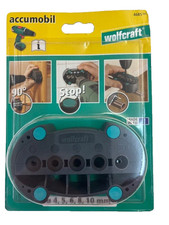 Wolfcraft Bohrhilfe Basic für rechtwinklige Löcher Ø 4, 5, 6, 8, 10 mm