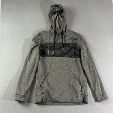 Nike Hoodie Mens Small Gray Sportswear Athletic Therma Fleece Dri-Fit Pullover