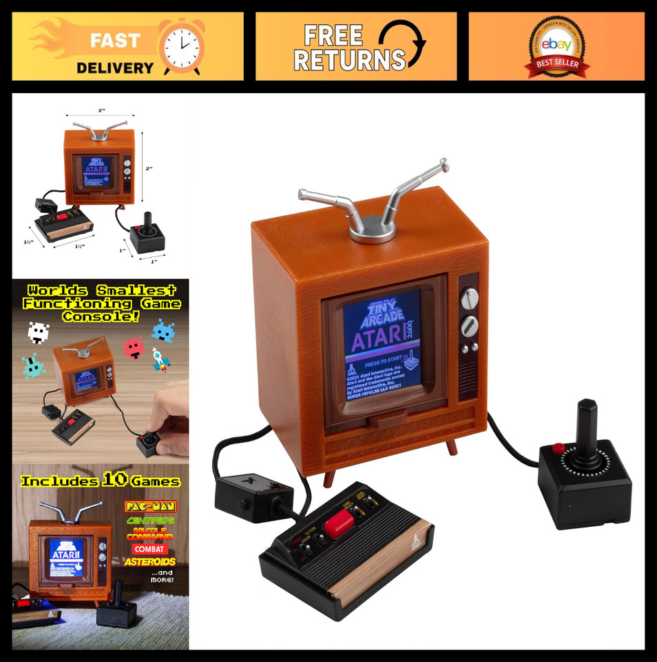 A fully playable 3.5" mini retro arcade console loaded with 10 classic games — pocket-sized nostalgia that actually works.