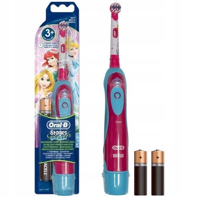 Oral-B Kinder Zahnbürste Disney Princess Stages Power Batterie Timer