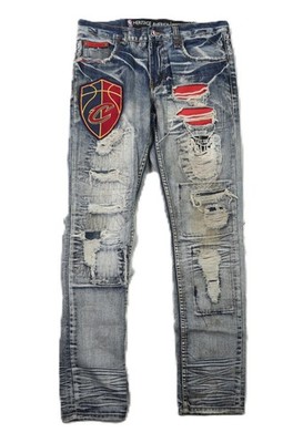 NBA US Men s 33 x 33 Unk Basketball Cleveland Cavaliers Slim Denim Jeans Pants