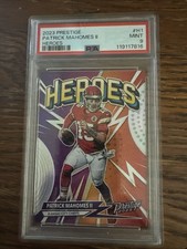 2023 prestige patrick mahomes heroes PSA 9