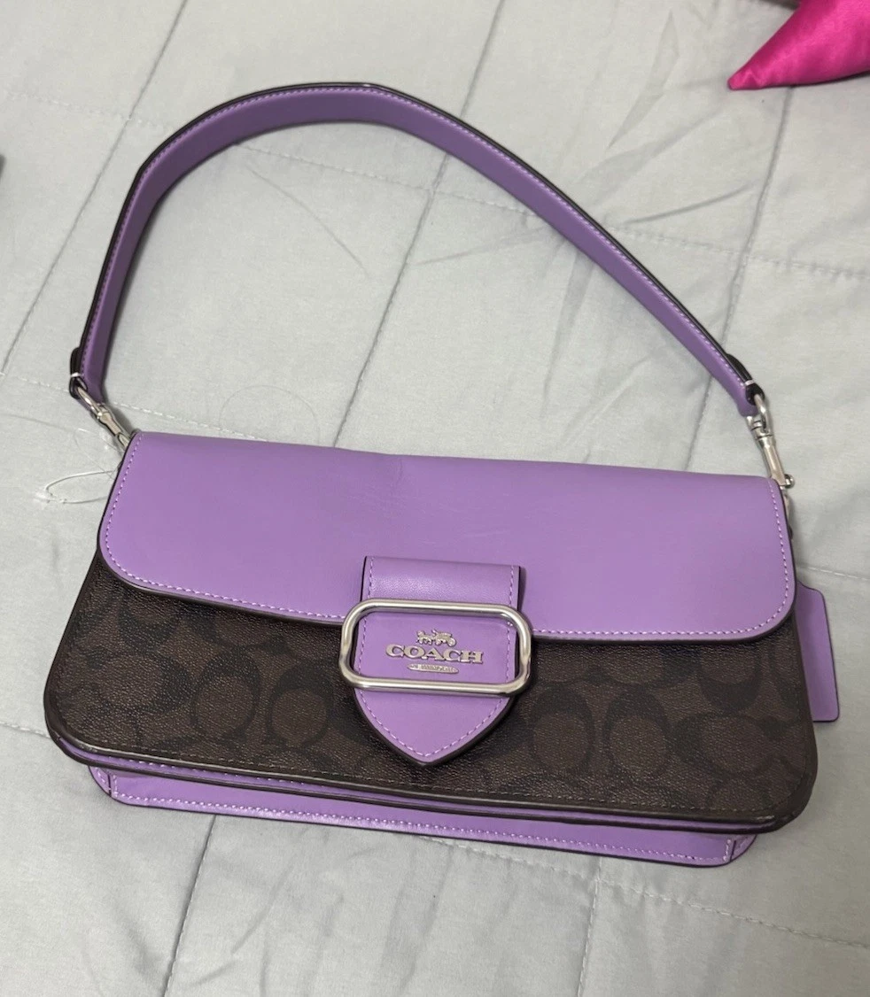 バッグ old coach one shoulder bag light purple Coach Purple Signature Handbag for sale | eBay