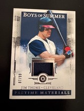 2025 Panini Boys of Summer #PM-JT Jim Thome Pastime Materials #/99