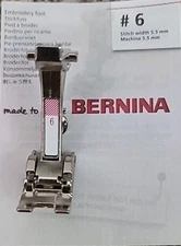 Genuine Bernina #6 Oldstyle Embroidery Presser Foot  