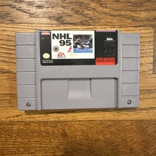 NHL 95 Super Nintendo SNES EA Sports Cartridge Authentic OEM
