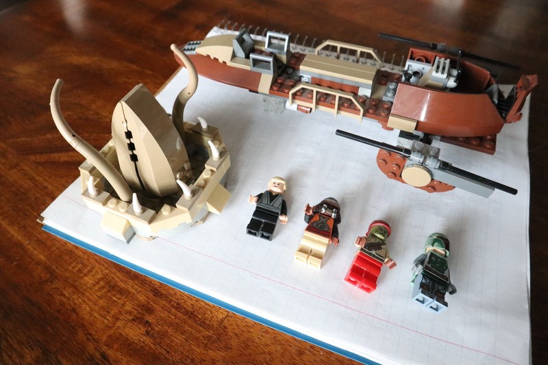 9496 Lego Star Wars Desert Skiff 99% Complete w/ Figures