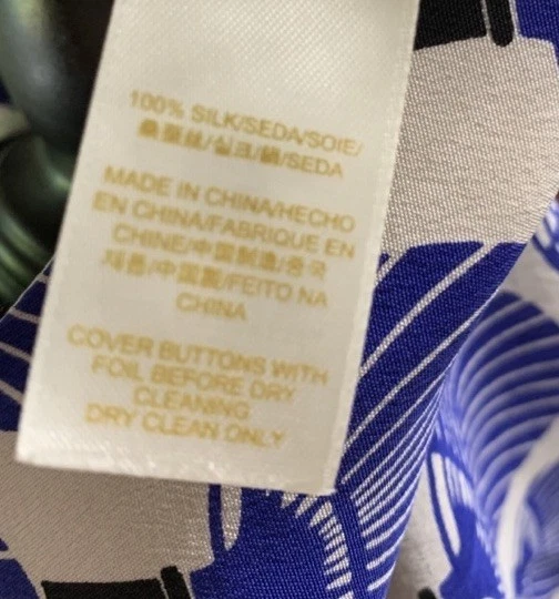 Blusa Florence Broadhurst para Kate Spade 100 % seda geométrica peplum rara Foto 4 de 4