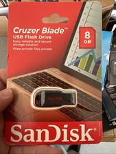 Sandisk Cruzer Blade USB 8 GB FLASH DRIVE A4 New