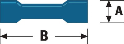 Valueline ST-131 Kabelschuh blau 100 Stück