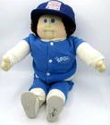 Cabbage Patch Kids LITTLE PEOPLE Soft Sculpture Boy Doll Brown Hair Blue Eyes