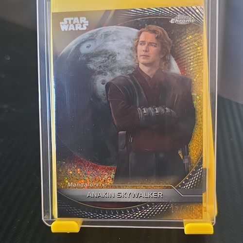 Topps 2025 Gold Star Wars Chrome Anakin Skywalker #45 Serial Numbered 12/50