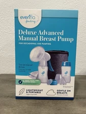 Evenflo Deluxe Advanced Manual Breast Pump Portable Handheld Breastfeeding Kit